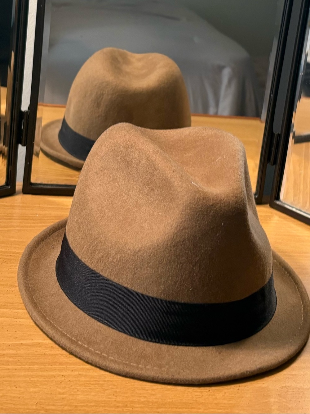 H&M Brown Fedora with Black Band